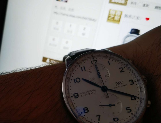 iwc蓝针葡计（认证贴）