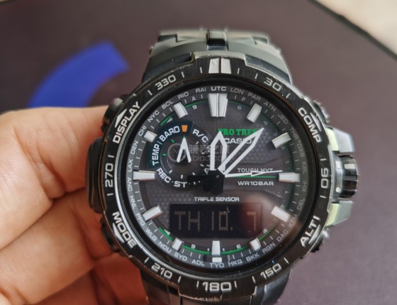 纪念下佩戴了7年的PROTREK 6000Y