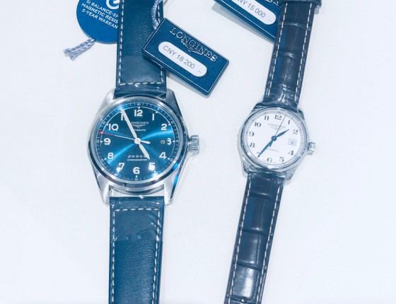 浪琴先行者～大三针皮带蓝盘42mm