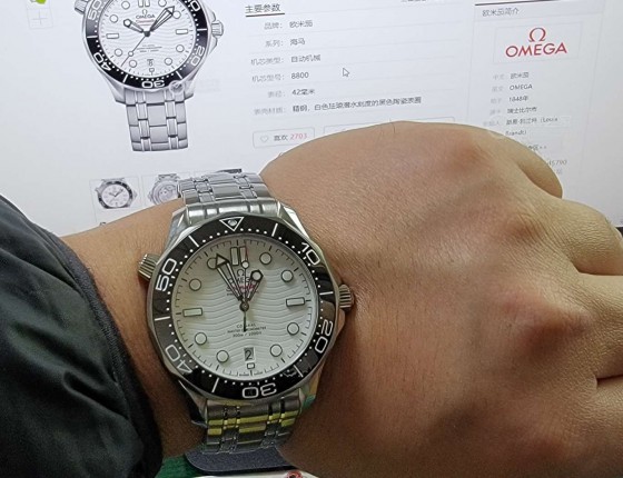 还是选择欧米茄海马300白盘