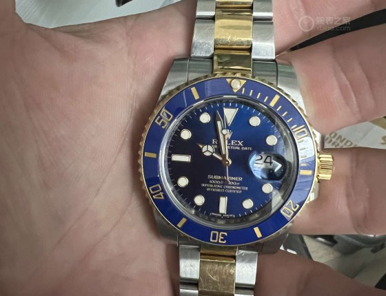 劳力士间金蓝水鬼验证