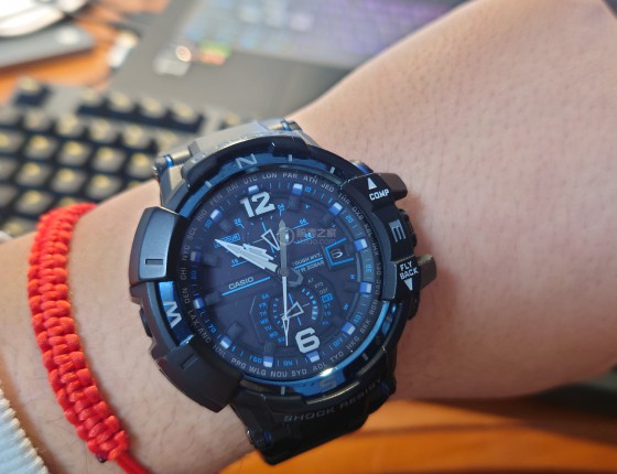 新人报道，发个认证贴，老款蓝空霸GW-A1100FC-1A