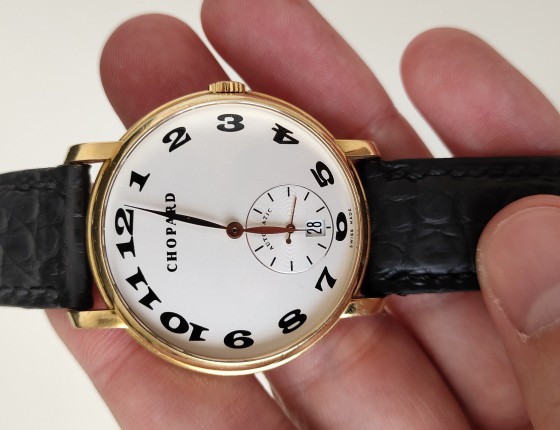 肖邦Chopard—不多见正装金表，金肖！