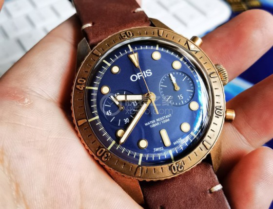 豪利时潜水铜表二代 Oris Diver Chronograph Bronze