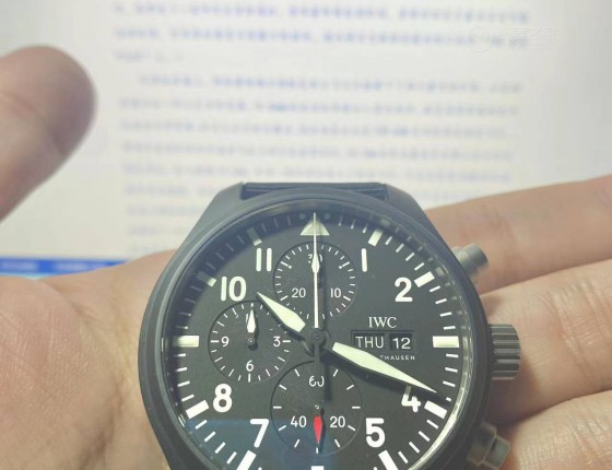 IWC陶瓷飞计||墨黑色的白月光 TOP GUN海军空战部队计时 作业认证