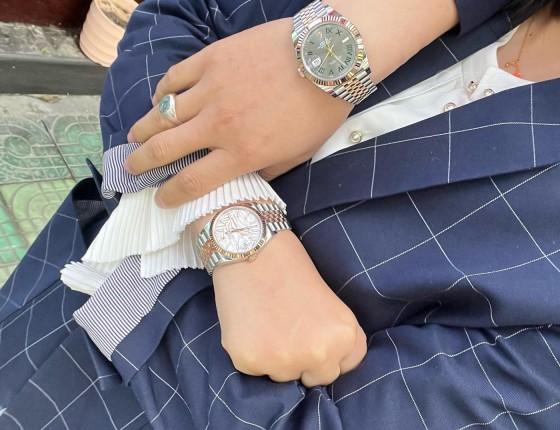 间金棕榈盘和玫瑰金金绿萝#万物皆可CP#