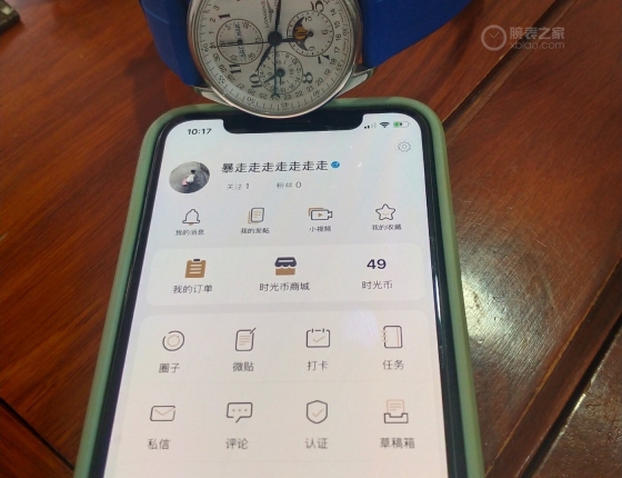 认证：浪琴名匠8针月相。