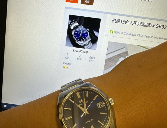 机缘巧合入手冠蓝狮SBGR321G