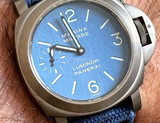 极其少见的纪念表  沛纳海pam00082蓝色诱惑