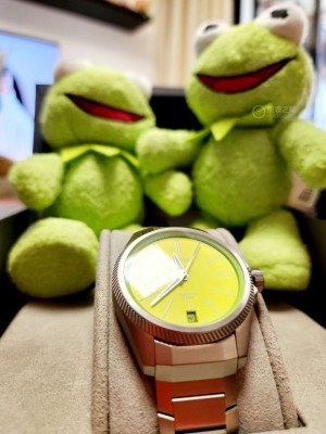 #腕表与萌物#每天都要加油蛙!入Oris ppx联名Kermit。