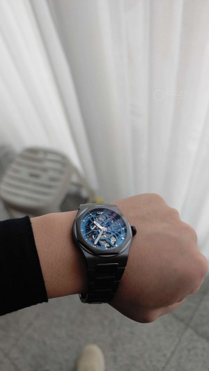 黑陶瓷钛蓝镂空最美
